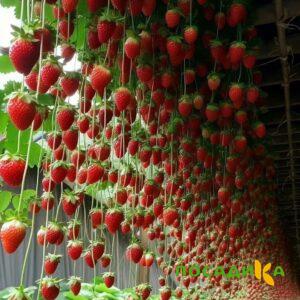 Клубника ампельная Анастасия купить по цене от 370р. в интернет-магазине «Посадика» с доставкой почтой в в Краснодаре и по всей России – [изображение №1].