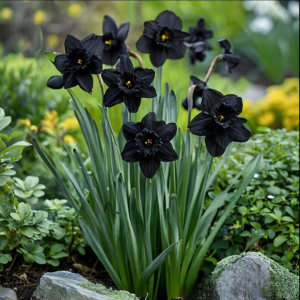 Нарцисс Тень Королевы купить по цене от 500р. в интернет-магазине «Посадика» с доставкой почтой в в Краснодаре и по всей России – [изображение №1].